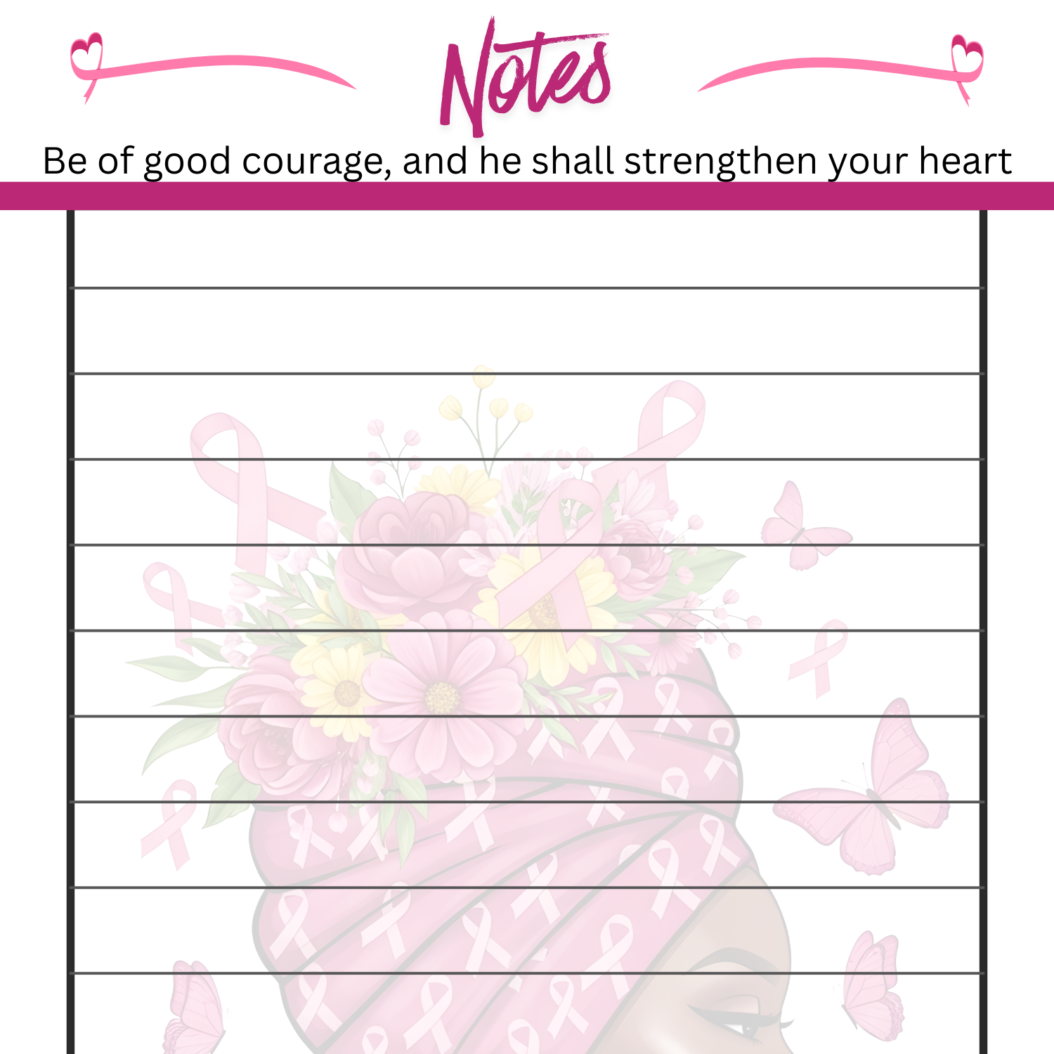 Cancer Be of Good Courage 3.25 x 8 Inches