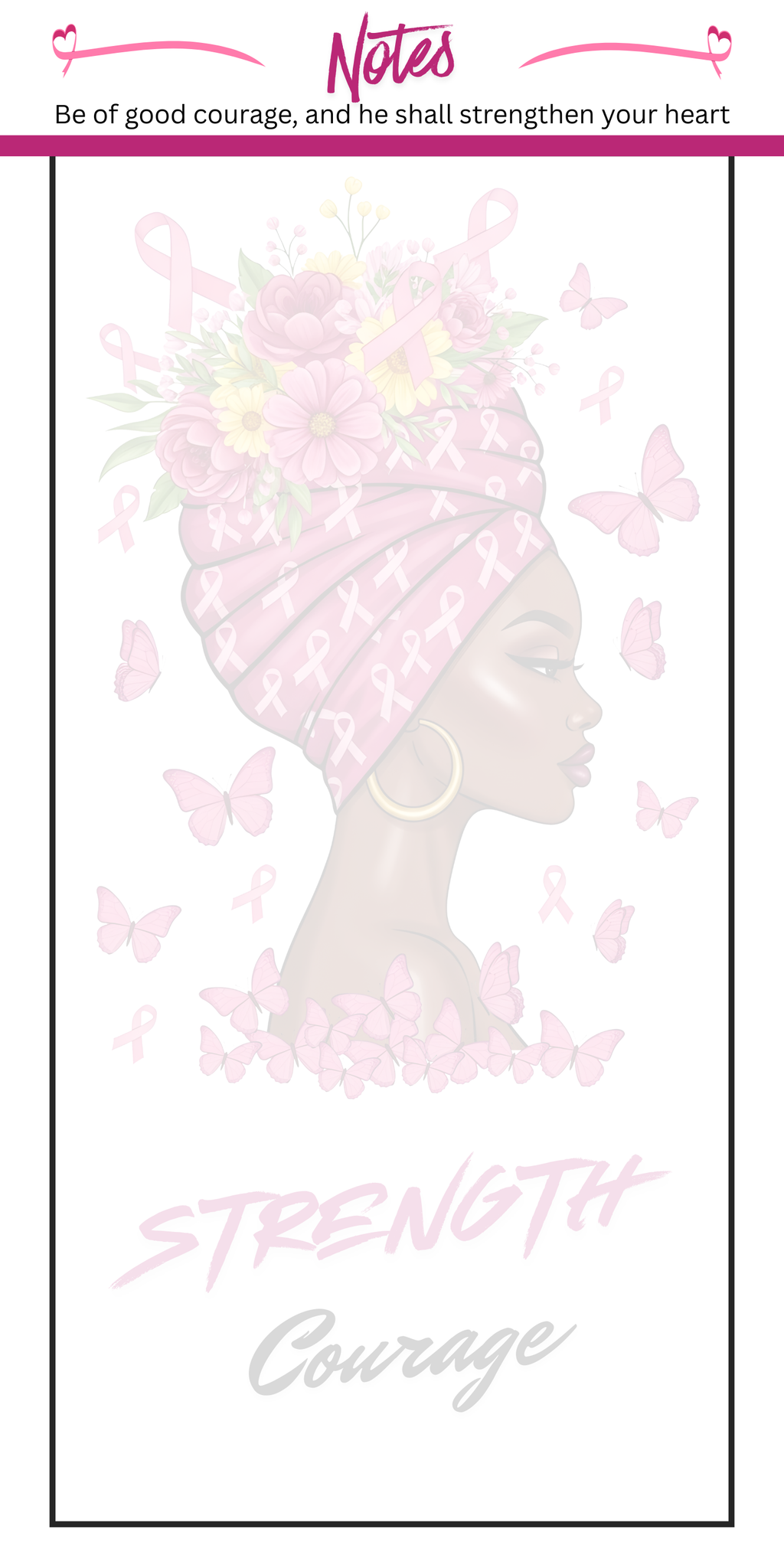 Cancer Be of Good Courage 3.25 x 8 Inches