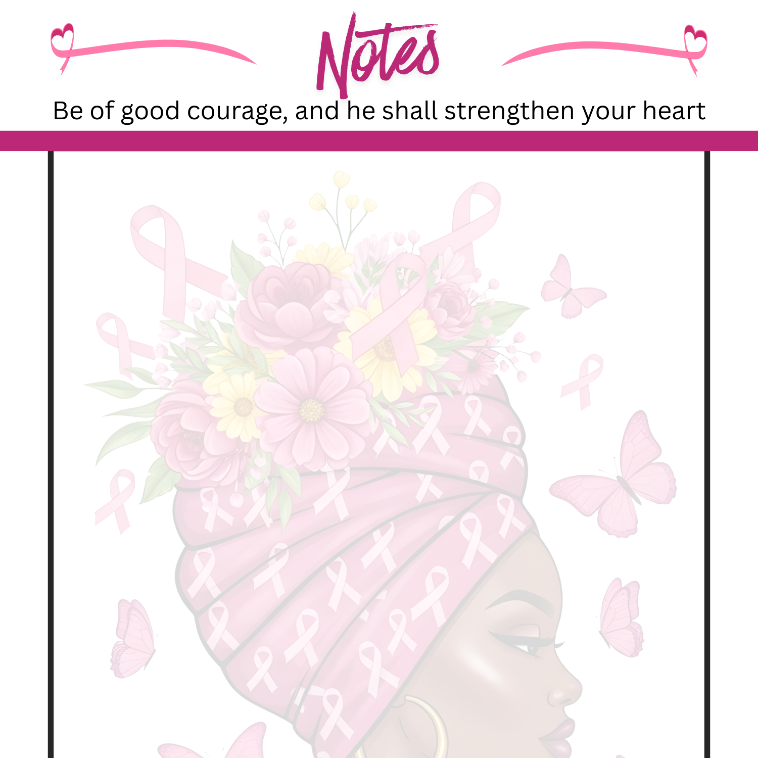 Cancer Be of Good Courage 3.25 x 8 Inches