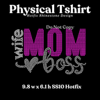 Wife. Mom. Boss. Rhinestone T-Shirt