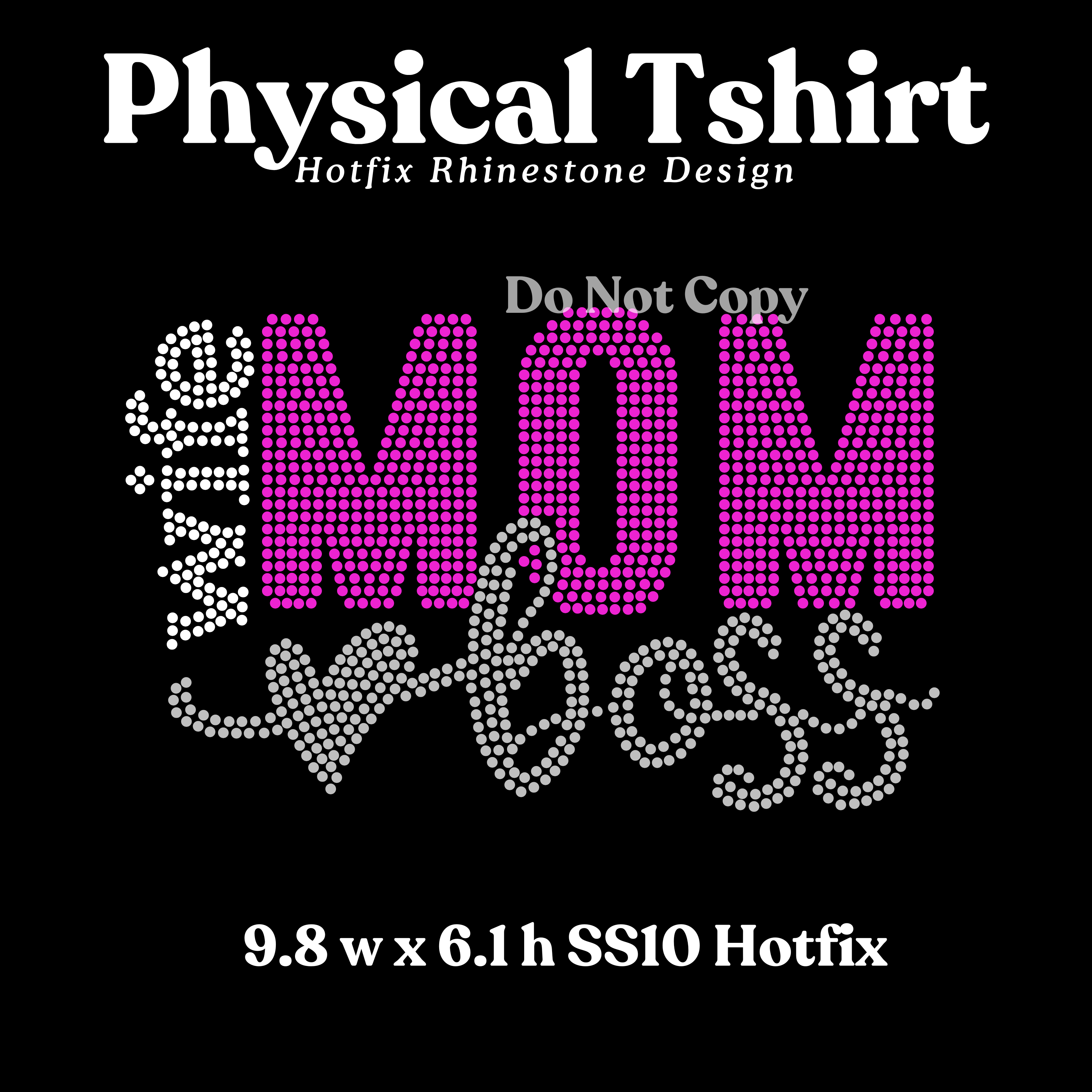 Wife. Mom. Boss. Rhinestone T-Shirt