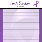 Cancer I'm a Survivor 3.25 x 8 Inches