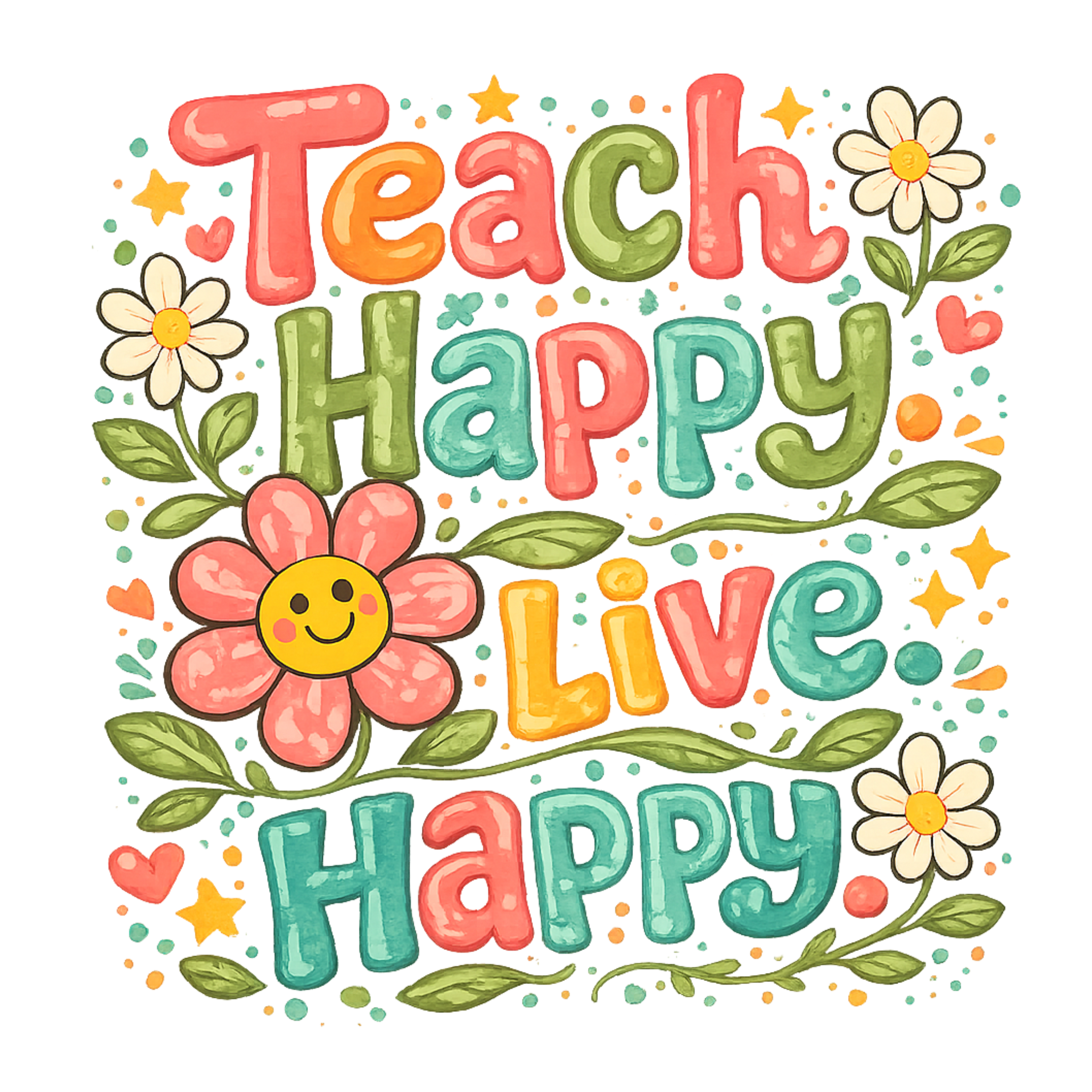 Teach Happy Live Happy T-Shirt