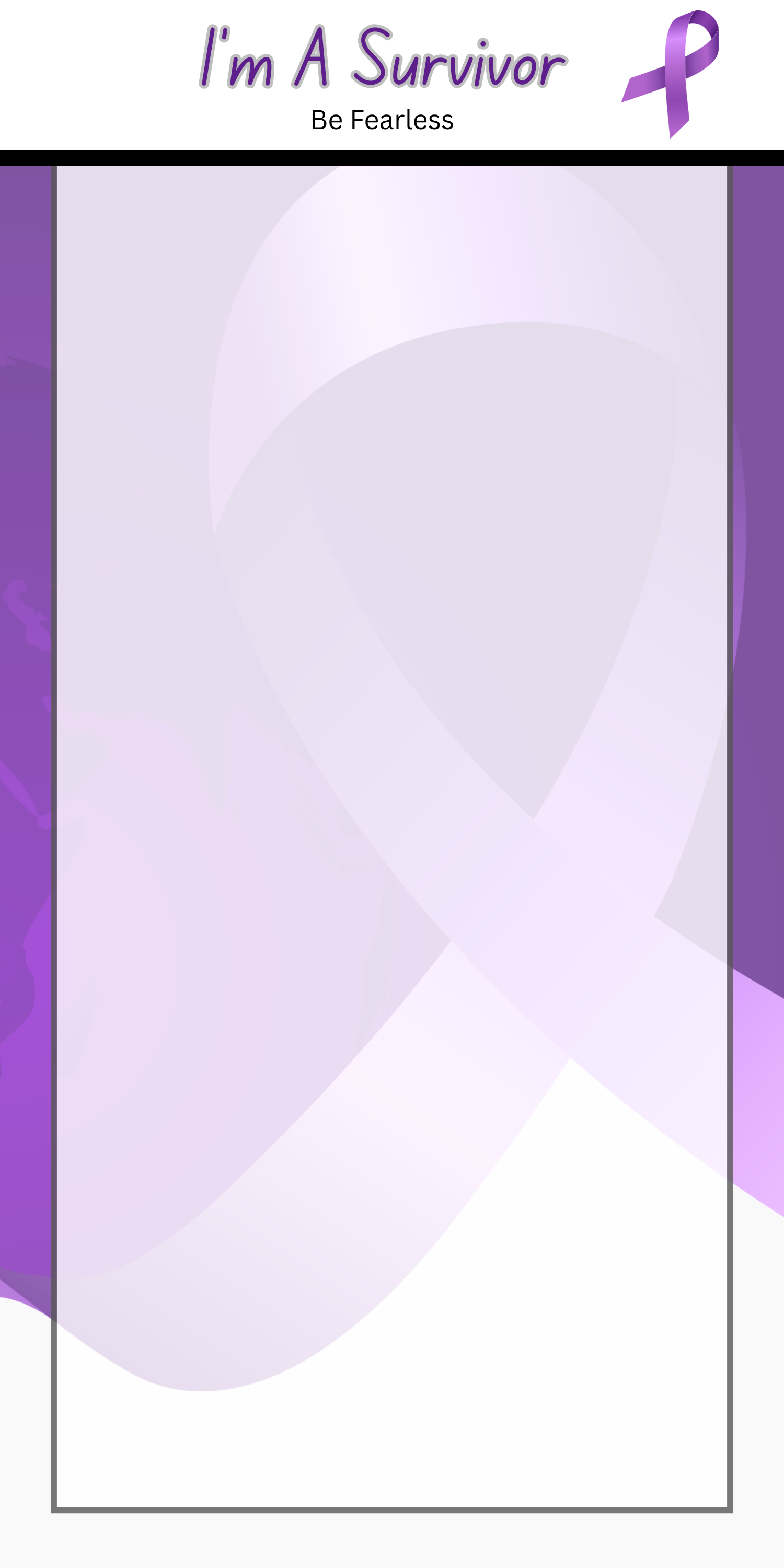 Cancer I'm a Survivor 3.25 x 8 Inches