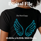 Angel Wings Rhinestone Template (Digital Download)