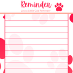 Cub Paw Notepad 3.25 x 8 Inches