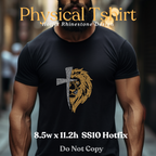 Lion & Cross Rhinestone T-Shirt
