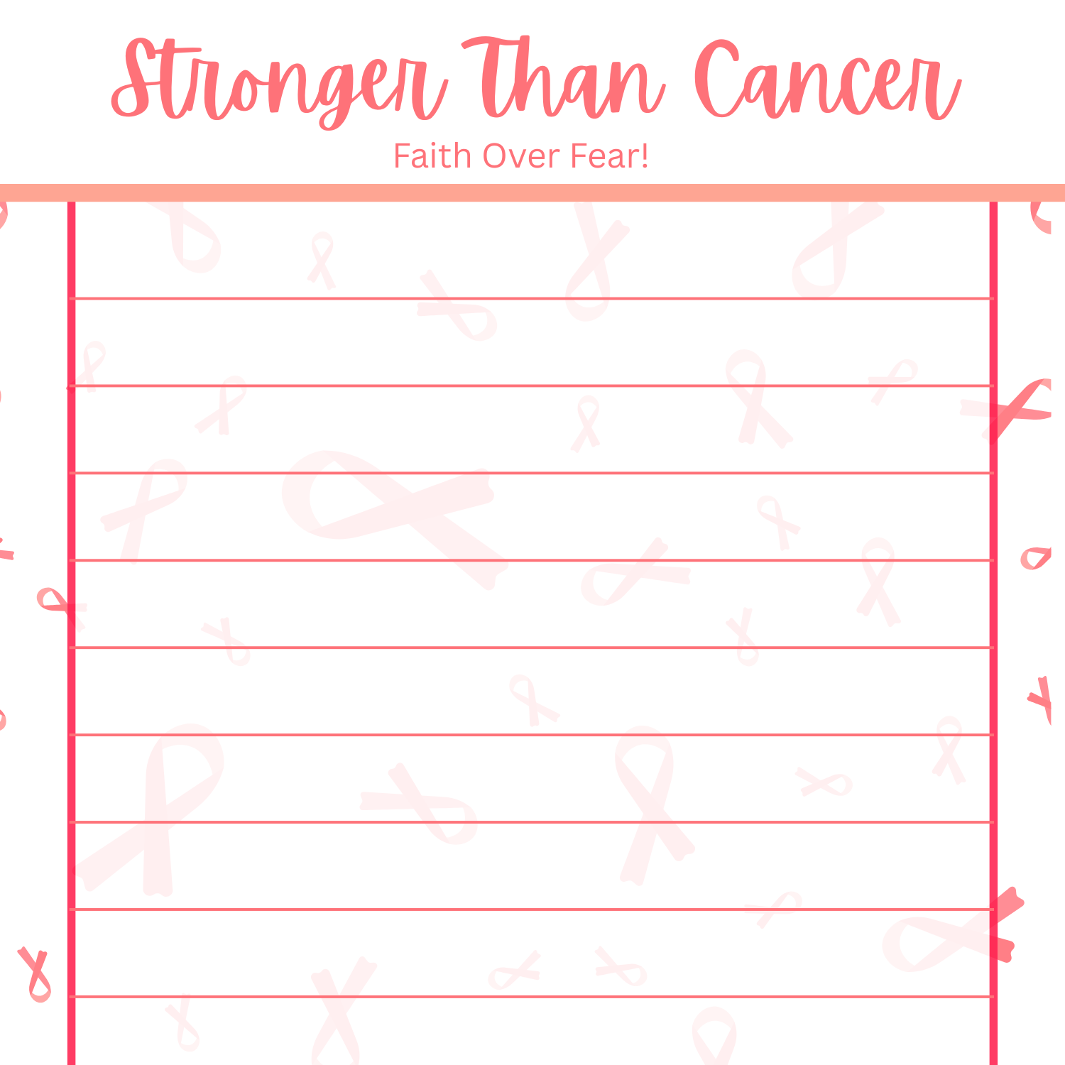 Cancer Stronger Than Cancer 3.25 x 8 Inches