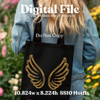 Angel Wings Rhinestone Template (Digital Download)