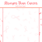 Cancer Stronger Than Cancer 3.25 x 8 Inches