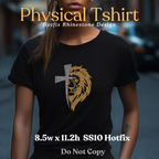 Lion & Cross Rhinestone T-Shirt
