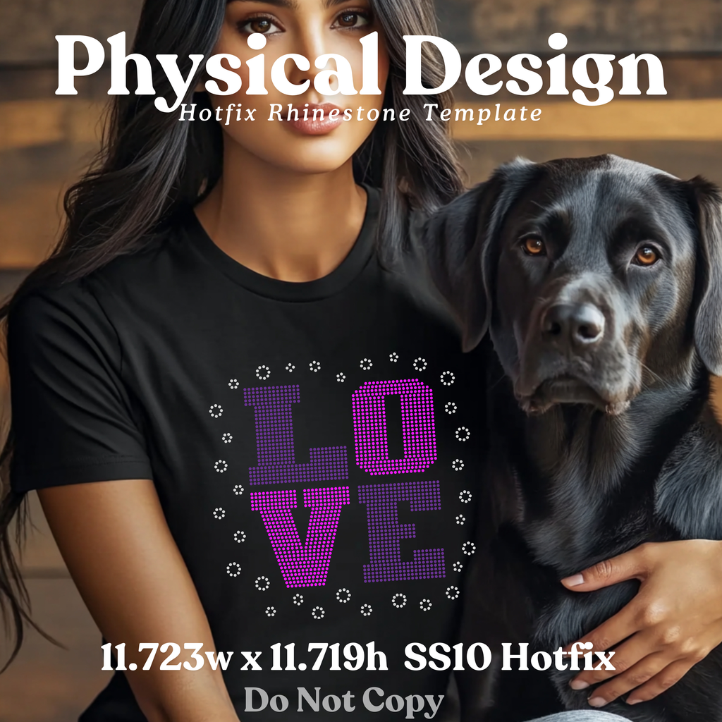 Love Stack Rhinestone T-Shirt