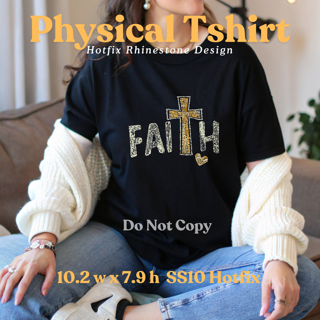 Faith and Cross Rhinestone T-Shirt