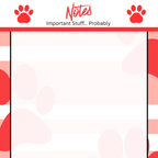 Cub Paw Notepad 3.25 x 8 Inches