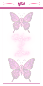 Cancer Hope and Love 3.25 x 8 Inches