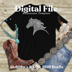 Horse Rhinestone Template (Digital Download)