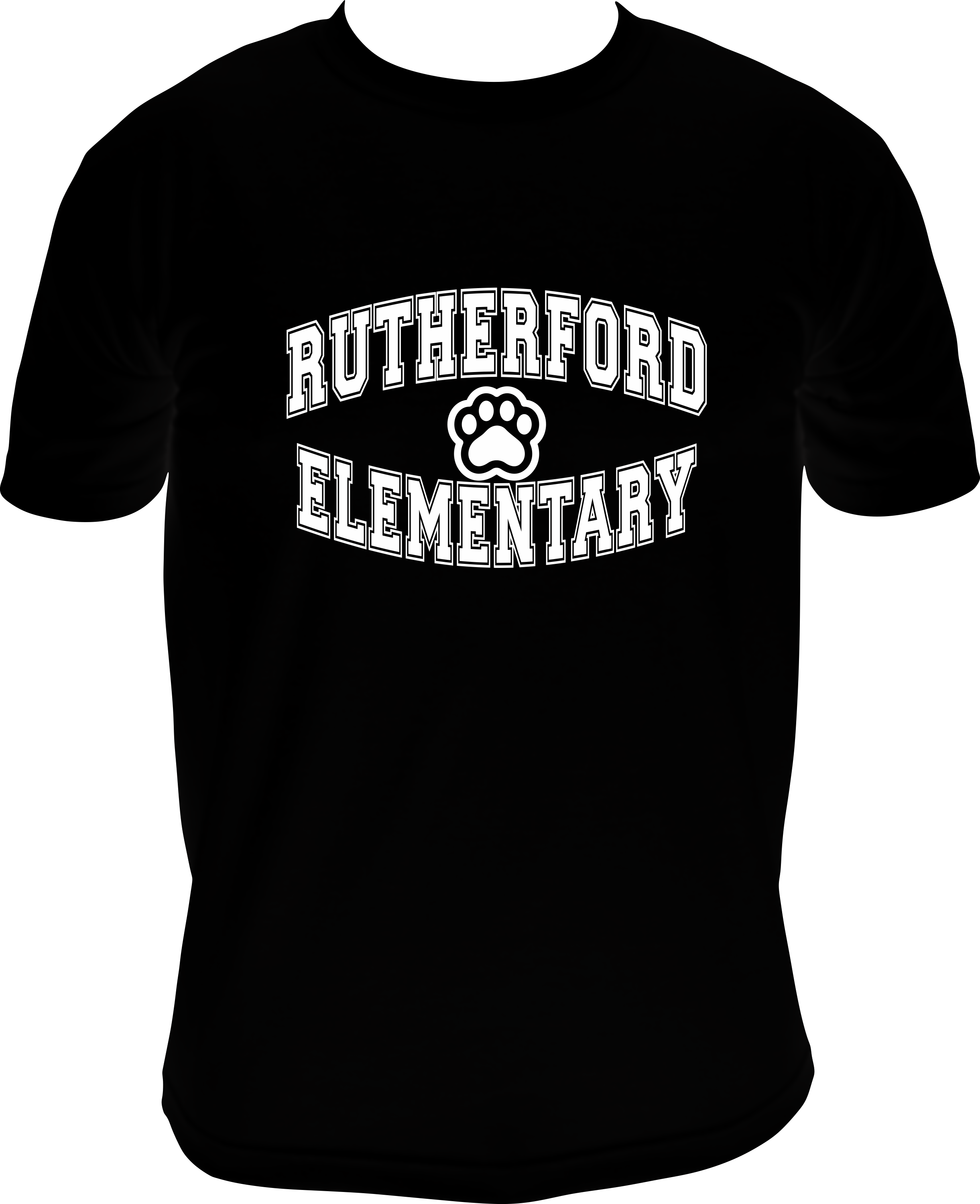 Rutherford Classic Logo with Paw