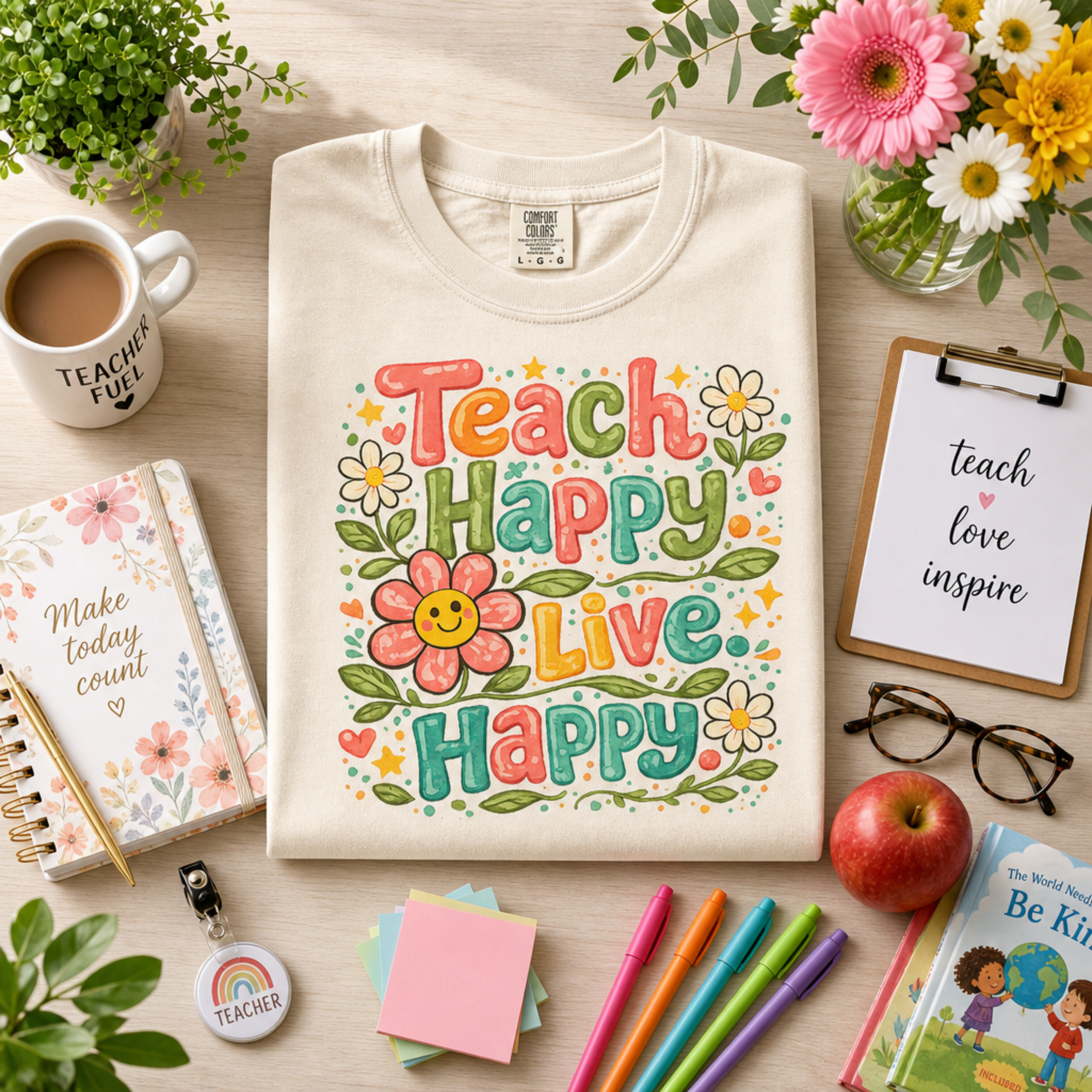 Teach Happy Live Happy T-Shirt